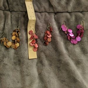 3 pairs earrings